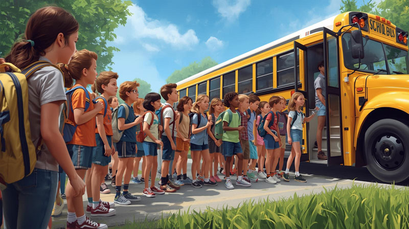 Văn hóa xếp hàng khi tham gia phương tiện giao thông công cộng